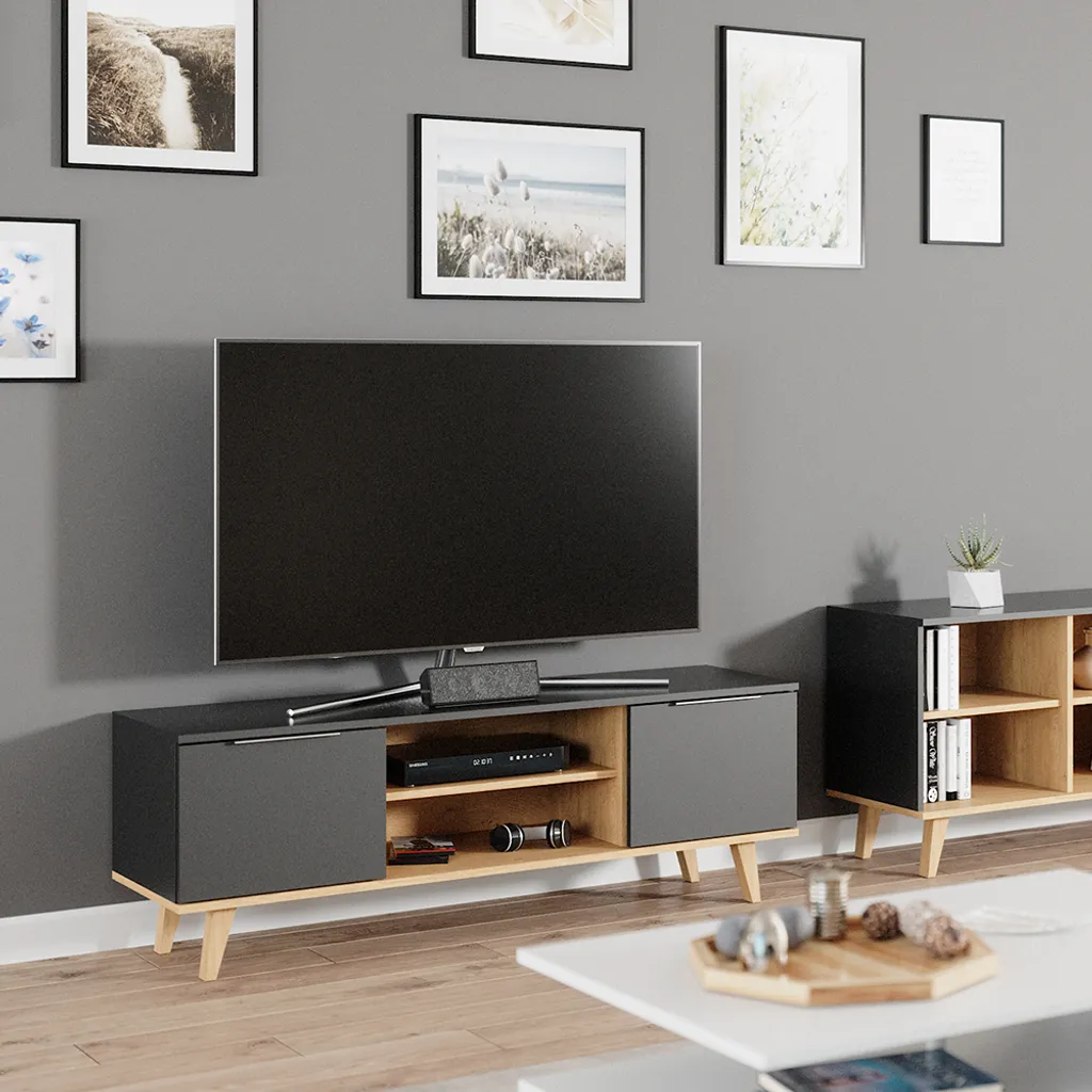 Mobile TV Vicco Nautica Antracite 138x49 cm | Ideale Gaming e Cinema