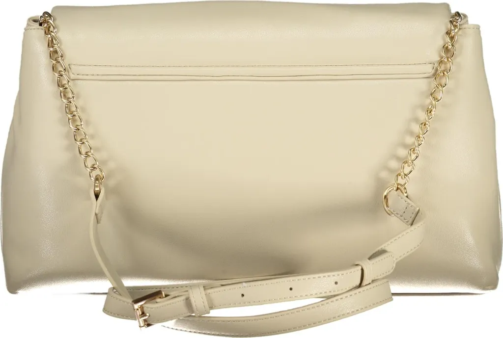 Sac beige ajustable à 2 compartiments et fermeture pression pratique - 2