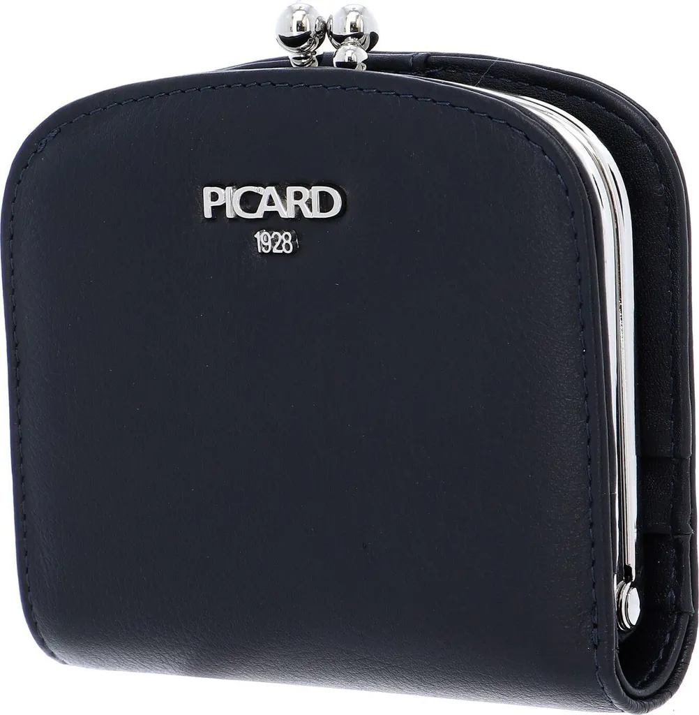 PICARD Bingo Wallet Ozean Blu: Portafoglio Verticale in Pelle Premium