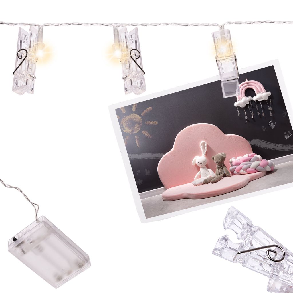 LED-Fotoleuchten 1,5 m 10LED warmweiß