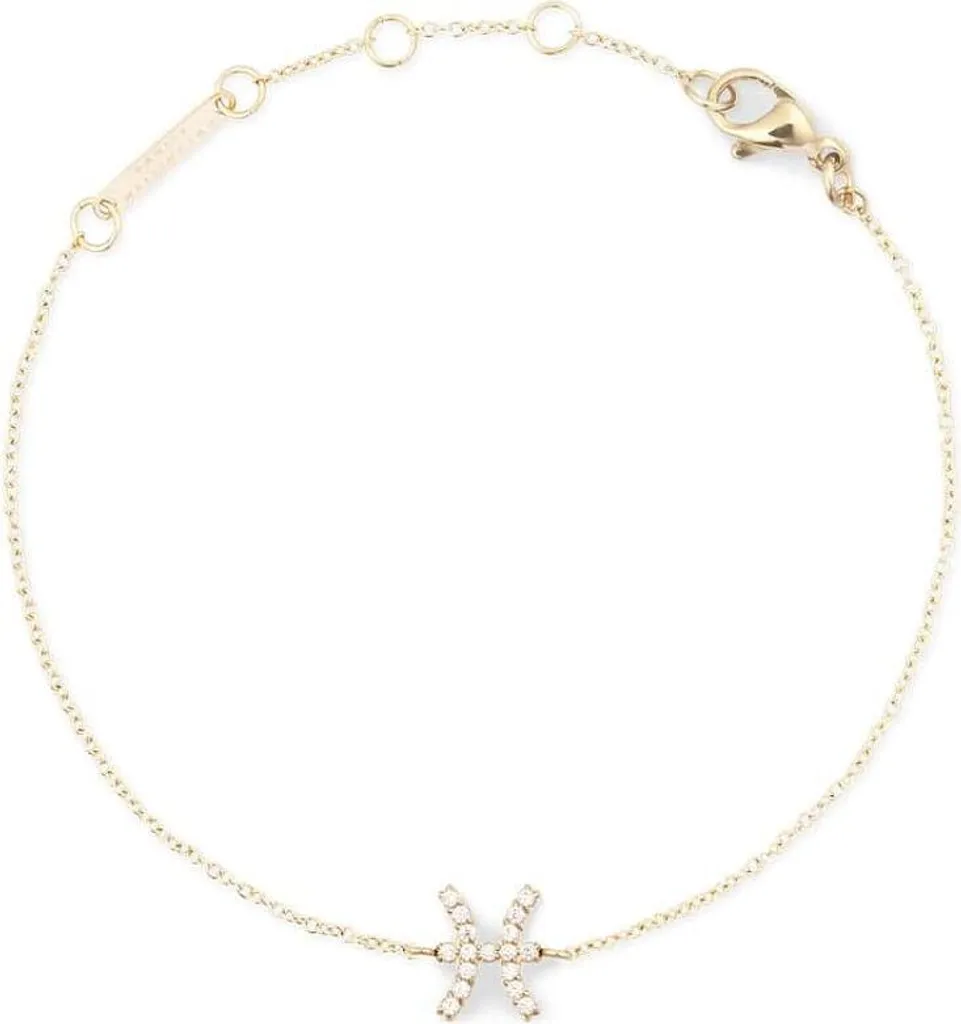 Fascia da braccio Daniel Wellington in cristallo Zodiac Kette Gold Fische