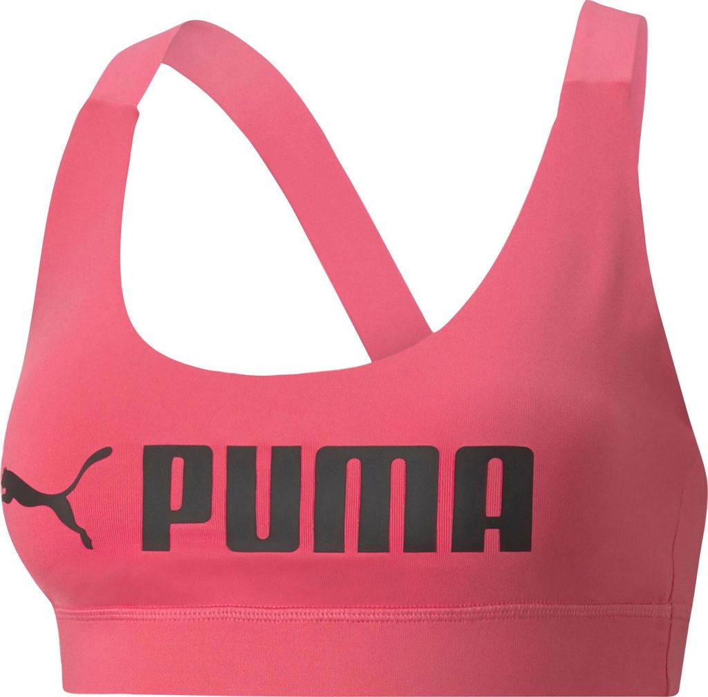Puma Fit Mid Impact Trainings-BH Sport-BH Damen rosa L