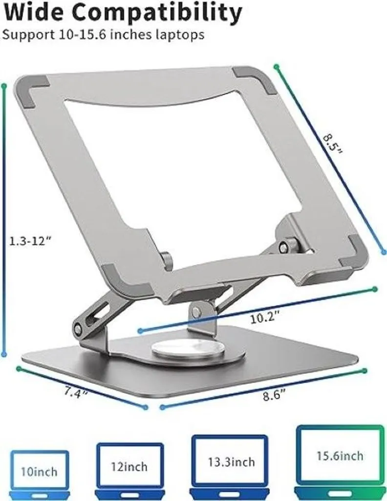 Support PC Portable Contre Douleurs Cervicales - Pivotant et Pliable - 5