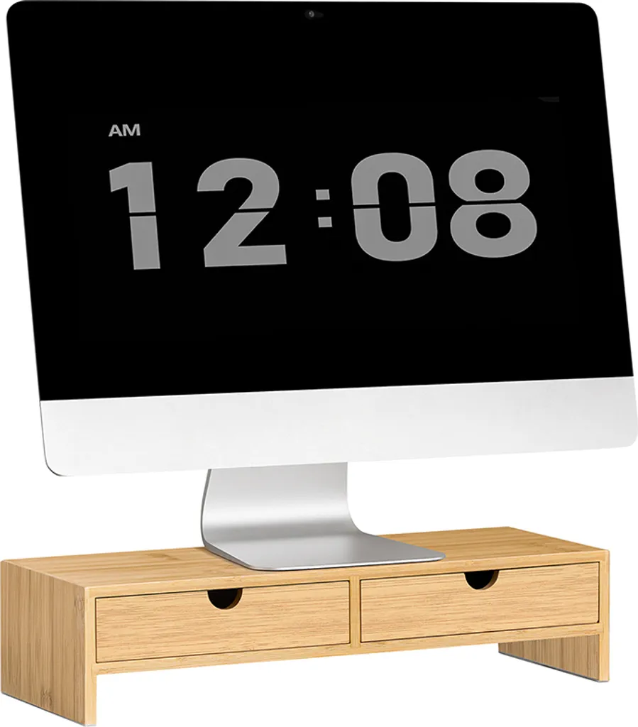 Support de Table en Bambou Rehausseur de Moniteur pour Bureau SoBuy