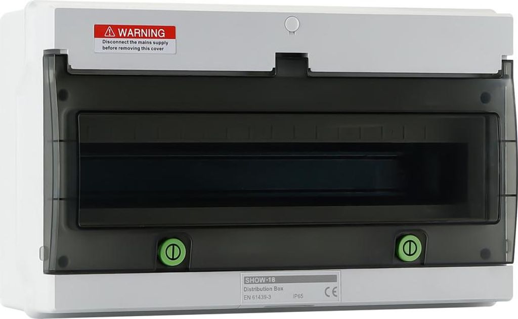 Offgridtec Verteilerkasten mit 18 TE und DIN-Schiene IP66 UV-beständig wasser- und staubgeschützt