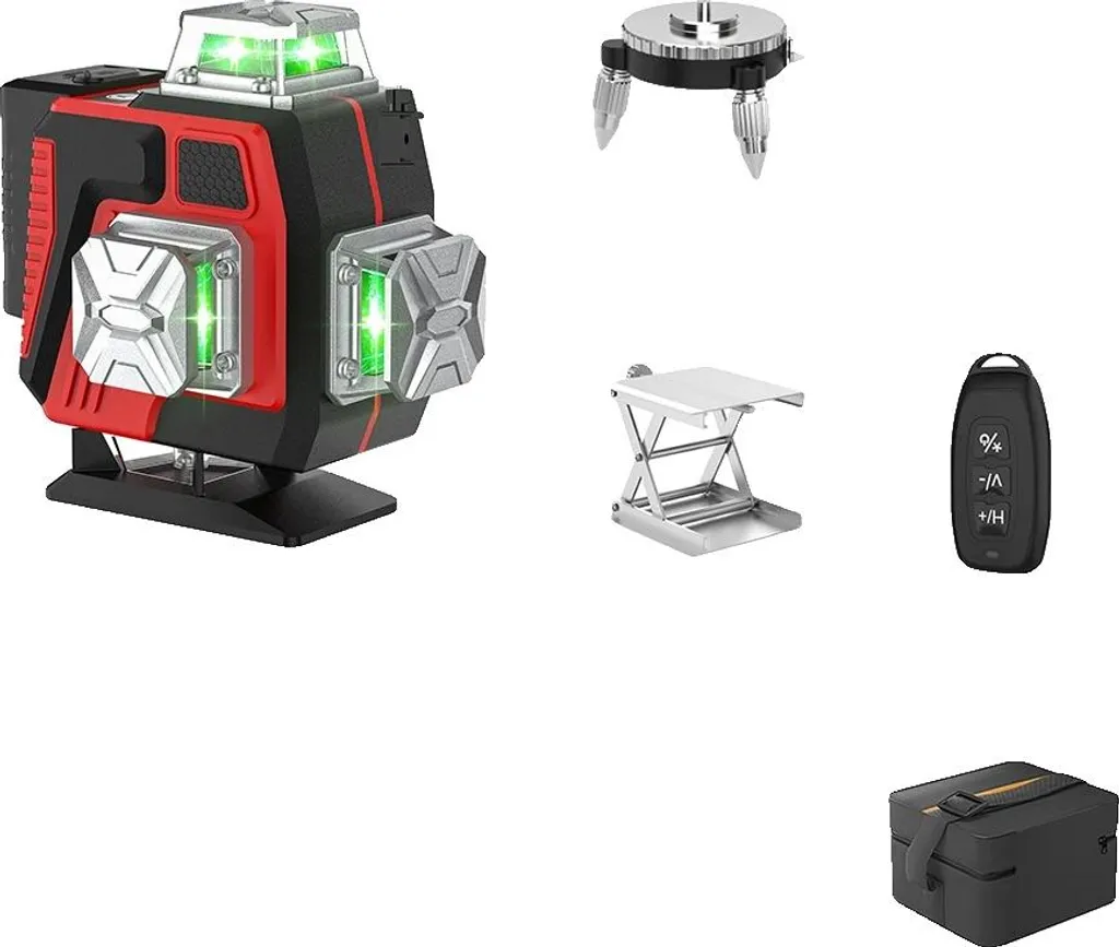 Livella Laser 4D 16 Linee Professionale Verde Autolivellante 360°
