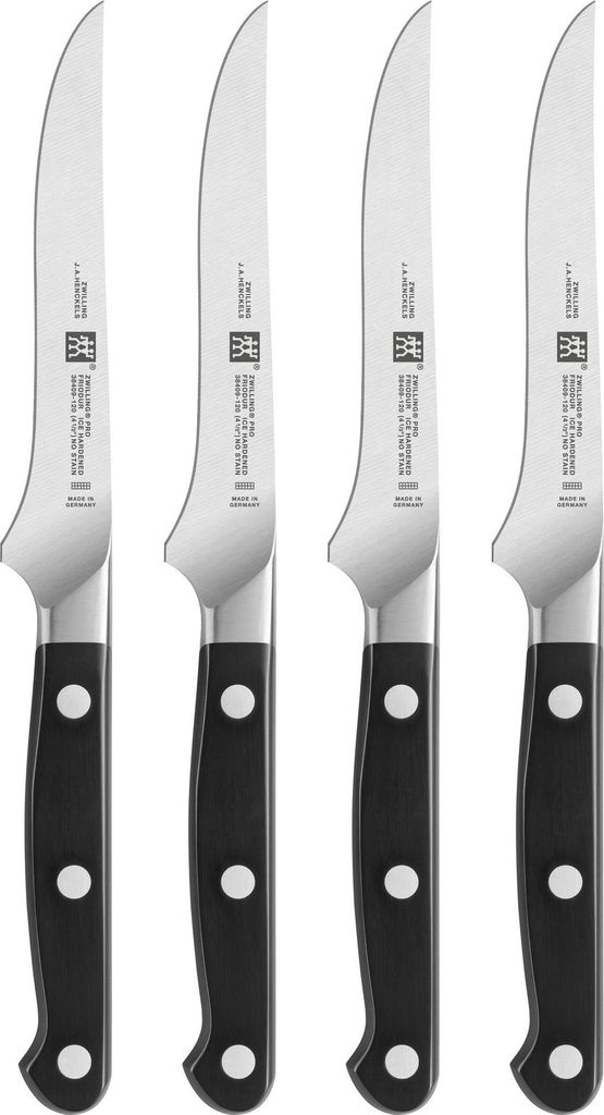ZWILLING Pro, Messer-Set, Edelstahl, Kunststoff, Schwarz, 4 Stück(e)