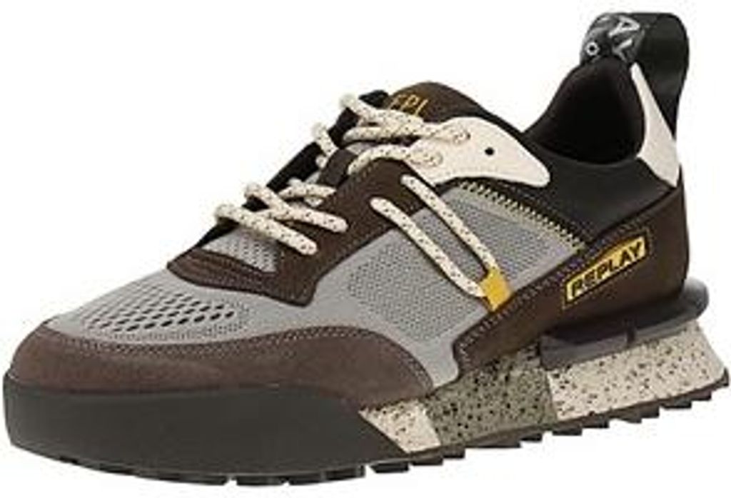 Replay Field Jupiter Enginereed 2 GMS1P C0072L - Herren Sneaker - Grey-Dk-Grey