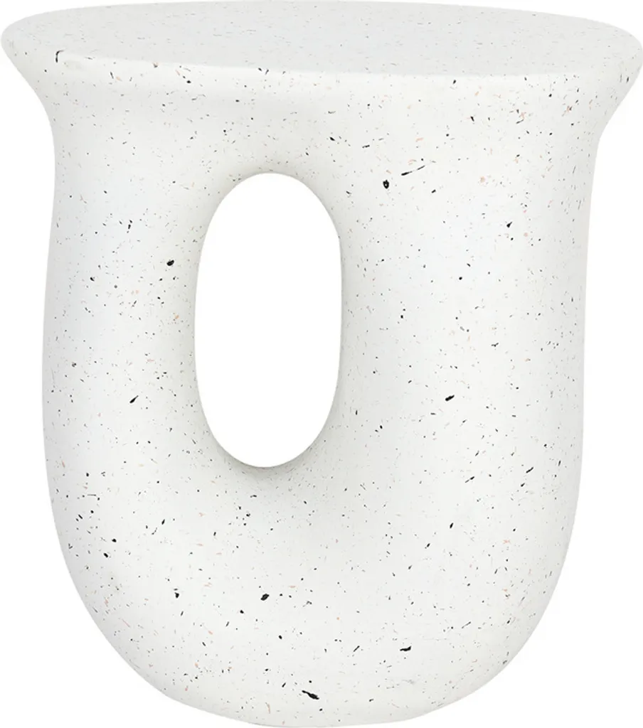 Table basse d'appoint ronde blanche - Petite table de chevet design salon