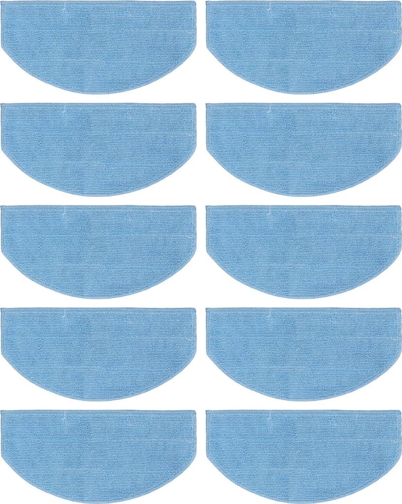 10PCS Robot Vacuum Cleaner Mop Wipes Ultra Fine Fiber Cloth Mopping Pad Replacement Accessories for Tikom G8000 G8000 Pro for Laresar Evol 3