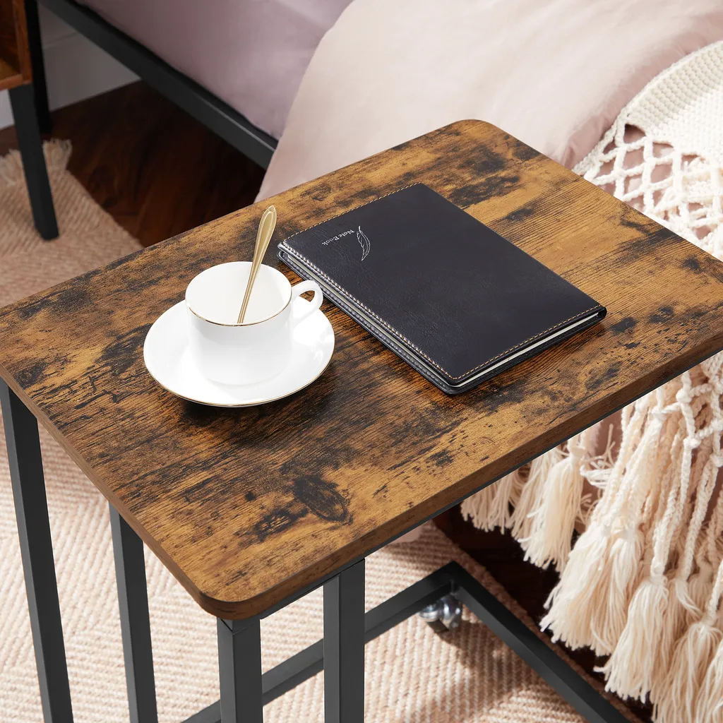 Petite Table de Salon Gain de Place Mobile pour Espaces Restreints