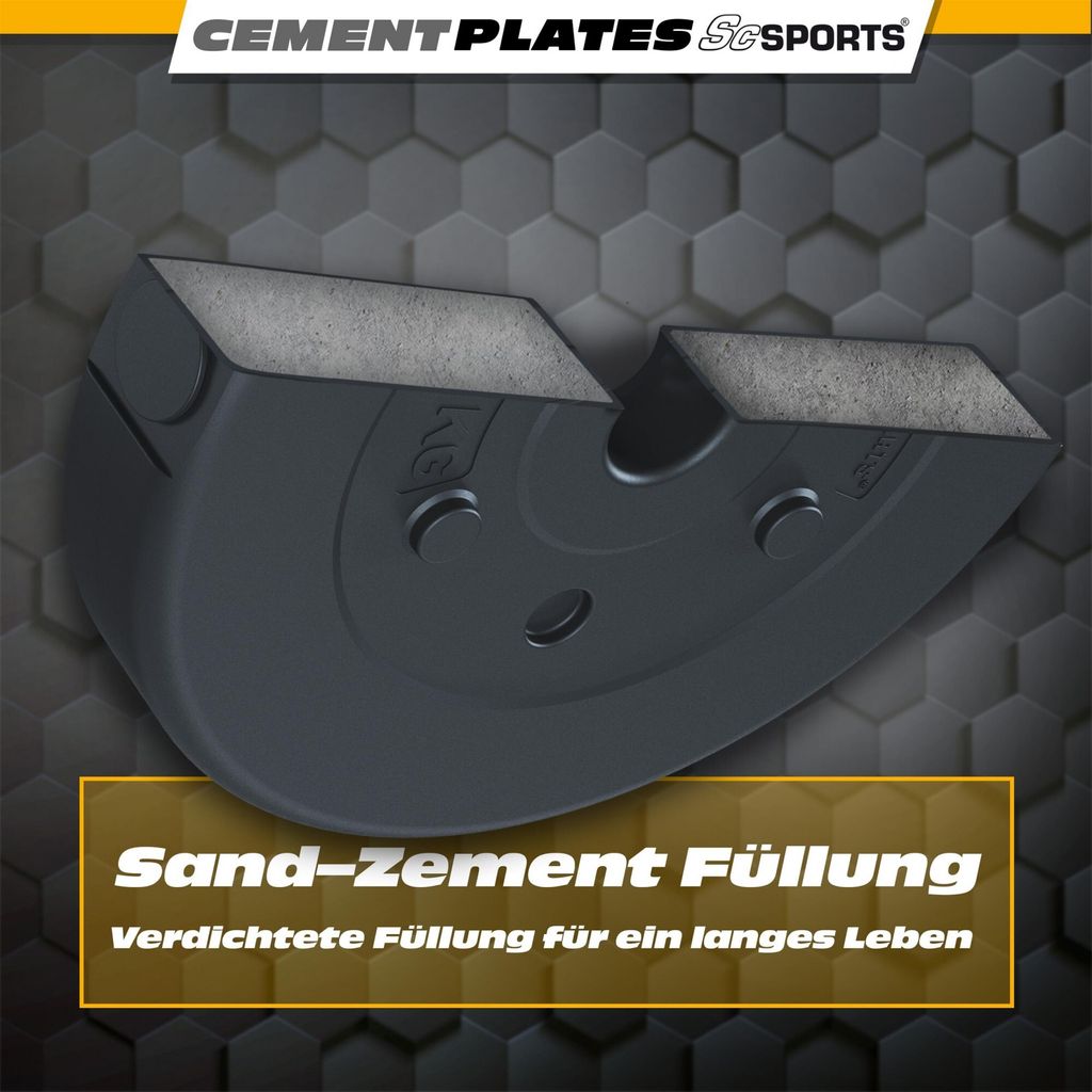 ScSPORTS® Hantelscheiben - Set, 30 kg (2x5kg, 2x10kg), Ø Produktbild 11