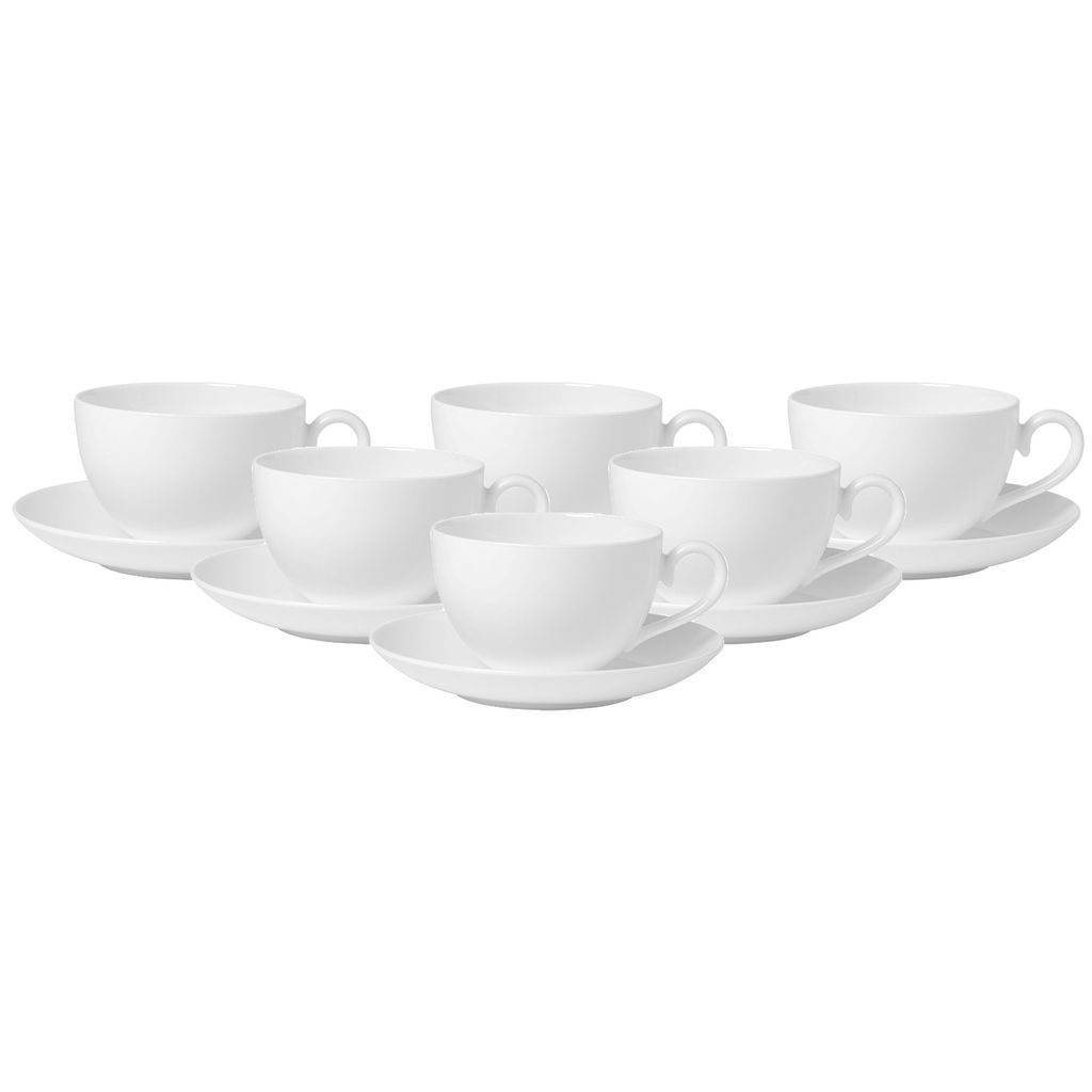 Villeroy & Boch Royal Kaffeetasse mit Untertasse 260 ml 6er Set