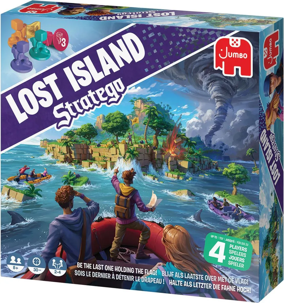 Stratego Lost Island Dujardin : Jeu de Tactique Format Carré 28 cm