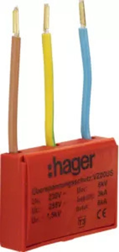 HAGER VZ00US Protezione da sovratensione tipo 3 Volta Immagine del prodotto 