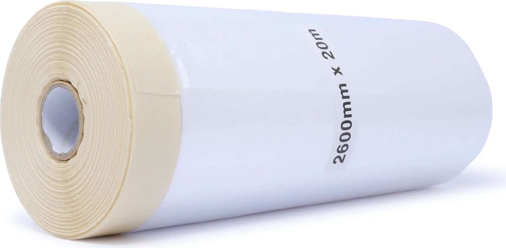 gws Maler-Abdeckfolie mit Kreppklebeband, 20 m x 2600 mm, Produktbild 