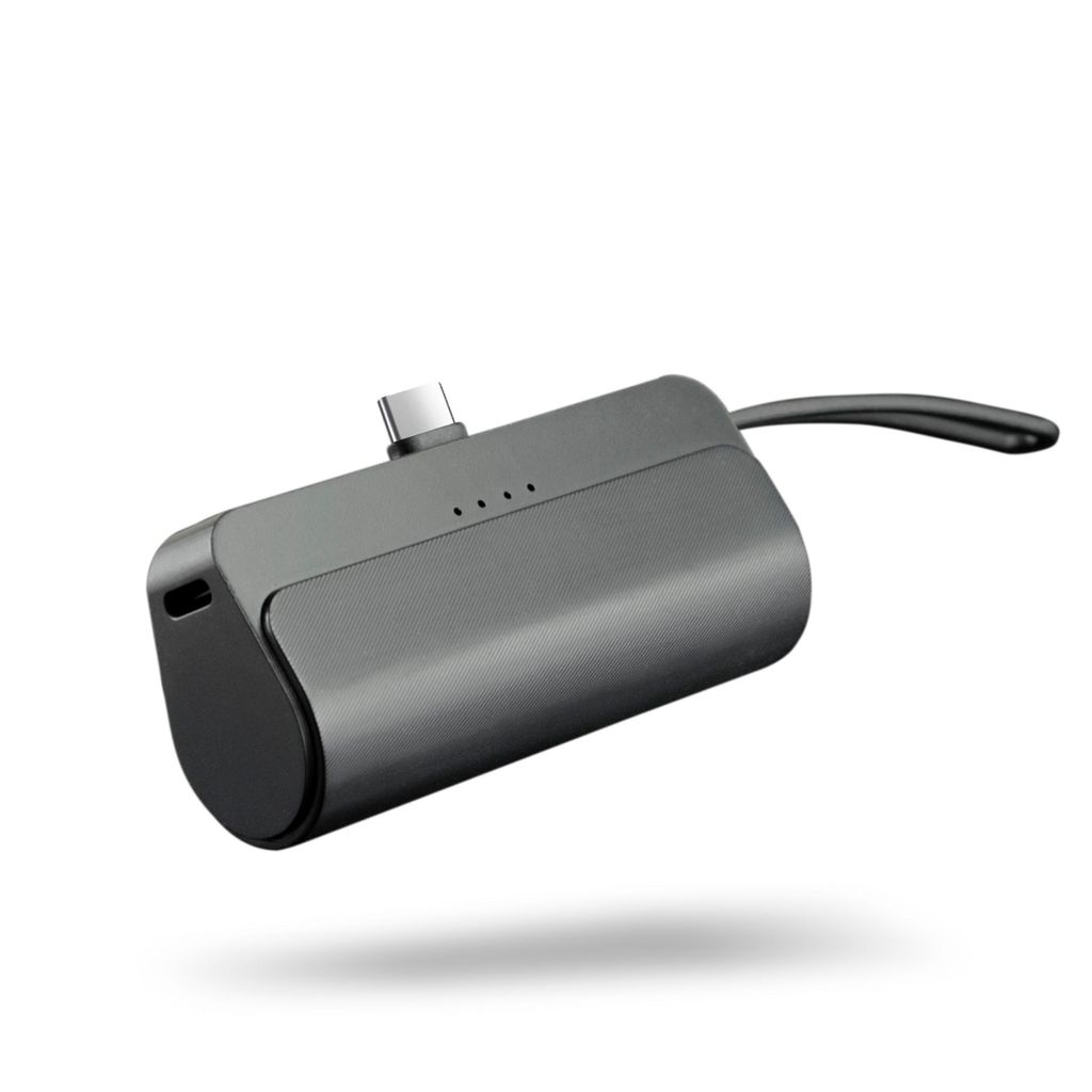 X4-LIFE plug-in Powerbank 5.000 mAh schwarz Produktbild 