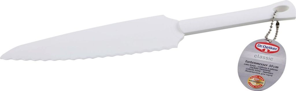 Dr Oetker 1661 Nóż do ciasta 30 cm Classic, biały (1 szt.) Zdjęcie produktu 
