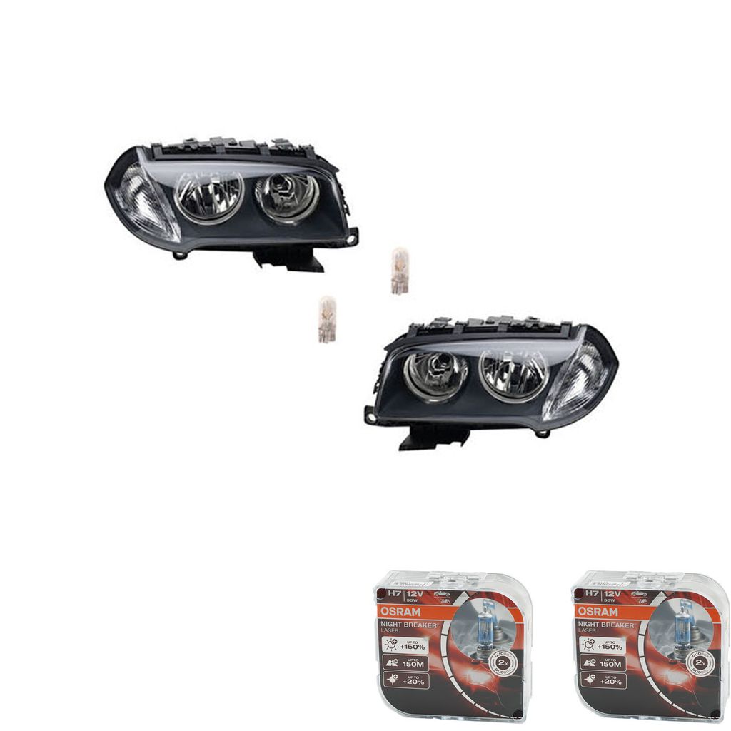 Johns, Scheinwerfer + Osram Night Breaker Laser passend für BMW X3 E83 09/06- Satz LR 63127162189 63127162190