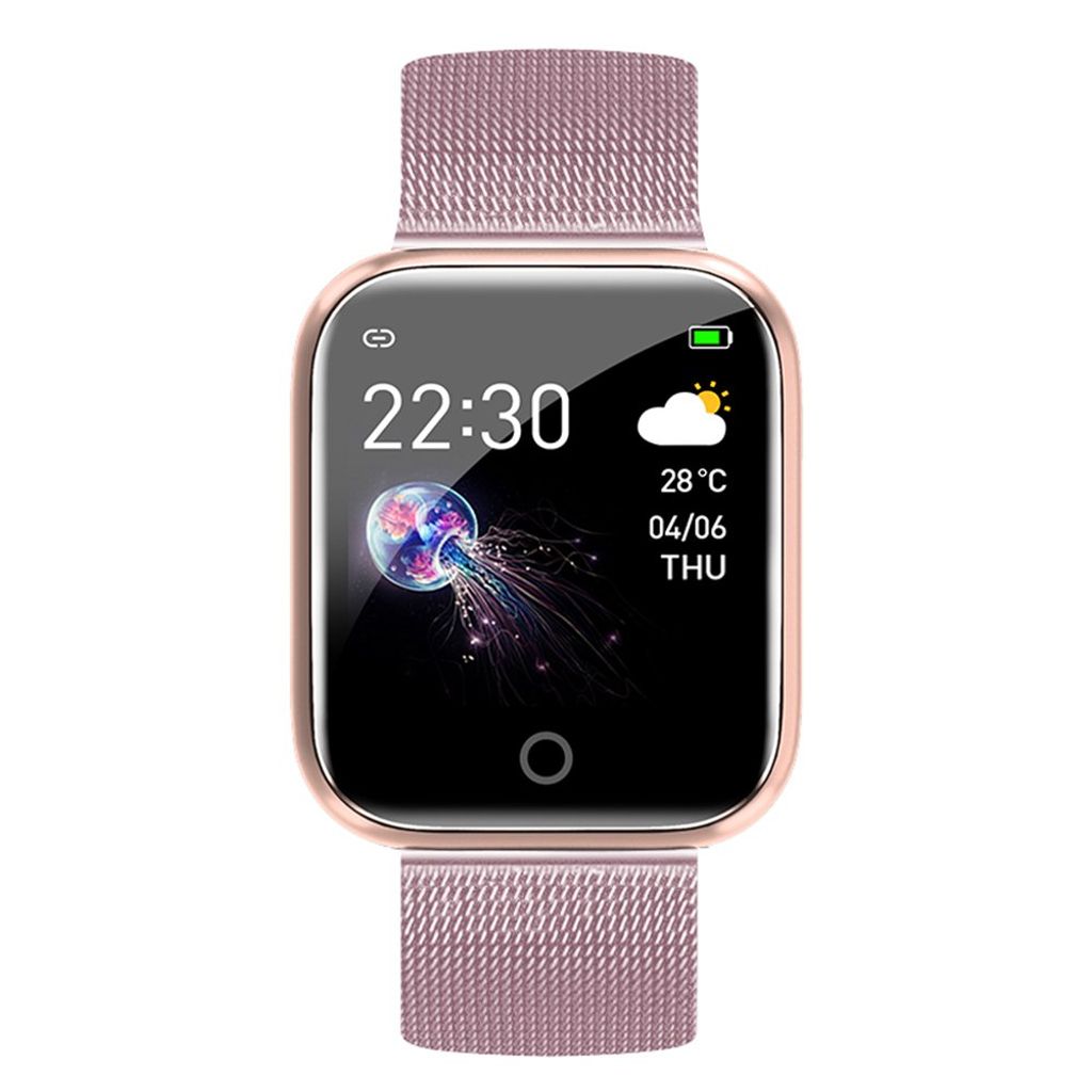 Smartwatch Bluetooth Armband für Android Huawei Fitness Schrittzähler uhr DE 