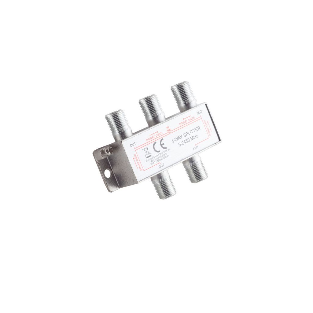 F-Serie; Stammverteiler 4-fach; 5-2400 MHz DC 85dB
