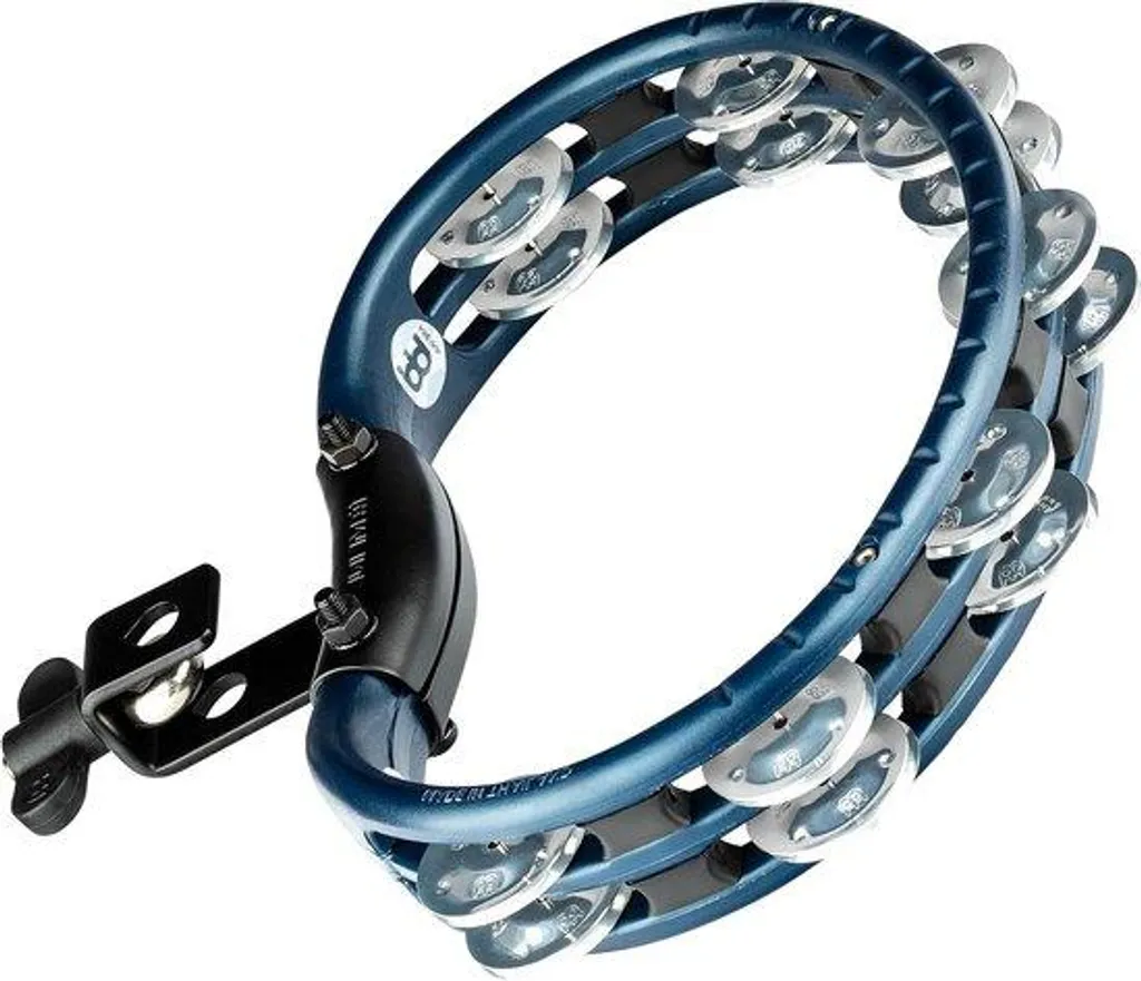 Tambourin TMT2A-B Meinl bleu à fixer avec cymbalettes aluminium