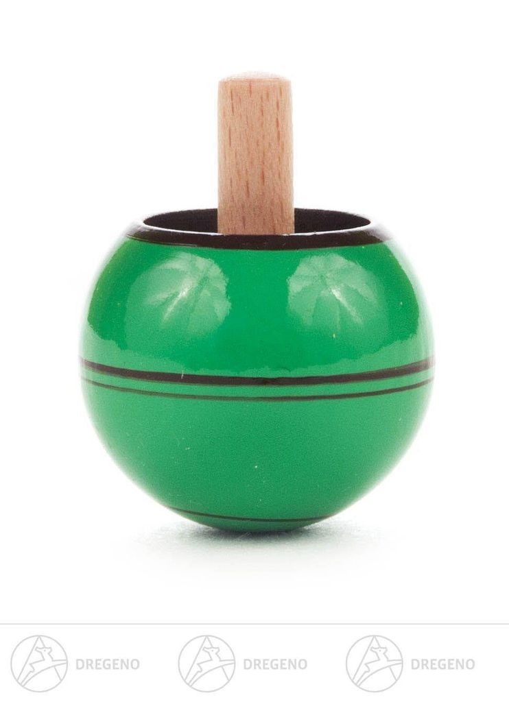Spielzeug Steh-Auf-Kreisel grün Höhe ca 4,5 cm NEU