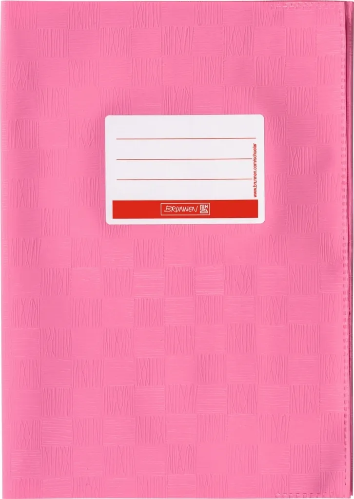 BRUNNEN 104052445 Lot de 10 Protège-cahiers A4 Rose pour École