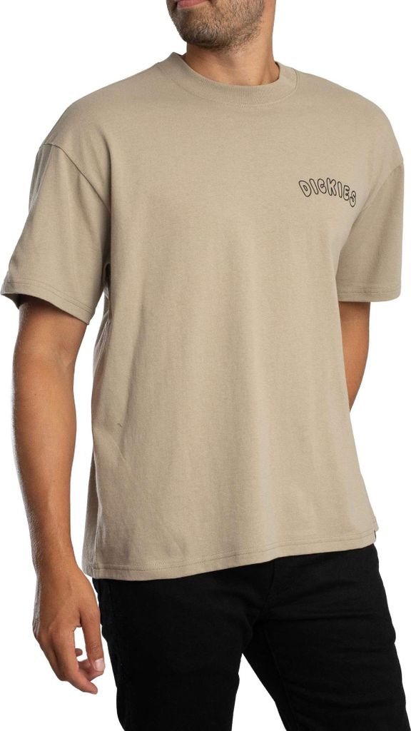 Dickies Decartuville T-Shirt mit Rückengrafik, Beige L
