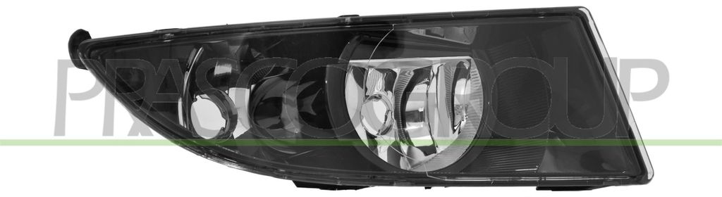 PRASCO SK3254423 Nebelscheinwerfer Schwarz Rechts für SKODA Fabia II Schrägheck (542) Nebelleuchte