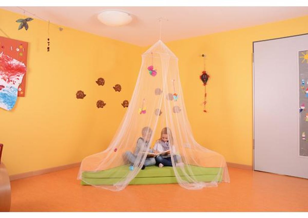 EDUPLAY 110382 Traumschleier, flammhemmend, weiß Produktbild 
