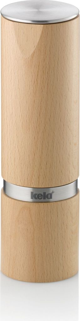 Kela Kauri Gewürzmühle, Buchenholz, Durchmesser 5,5 x 18 cm