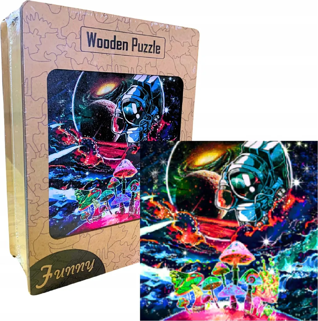 Grand puzzle éducatif galaxie espace bois A3 240 pièces pour la famille