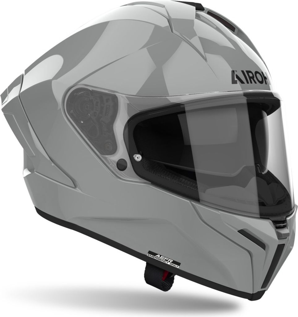 Integralhelm Crosshelm Schutzhelm Motorradhelm AIROH Matryx Hellgrau Größe XS