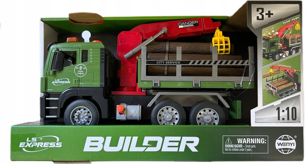 Holztransporter mit Kran