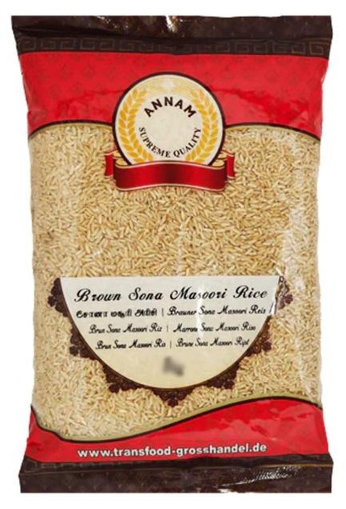 Annam Brown Sona Masuri Reis 5 kg Produktbild 