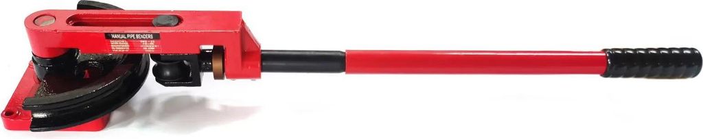 Rohrbieger & Rohrbiegemaschine - Manuell - Bereich 10–25 mm - Wandstärke 0,8–2,0 mm - Robuste Gusseisen- & Stahlkonstruktion - Rot/Schwarz