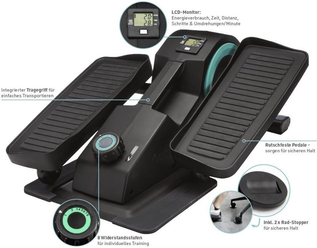 Cubii JR1 Ellipsentrainer mit LCD-Monitor Fit im sitzen Produktbild 3