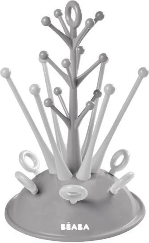 Séchoir Biberon Beaba Tree Gris - Design Ergonomique et Grande Capacité