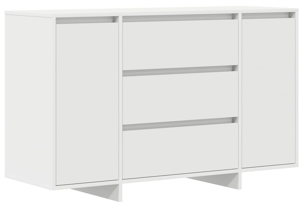 vidaXL Sideboard mit Schubladen Weiß 120 x 41 x 75 cm Holzwerkstoff