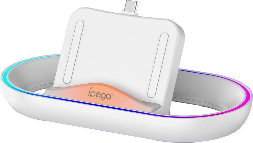 iPega P5P02 Dock Ricarica RGB per Playstation Portal - Bianco Premium