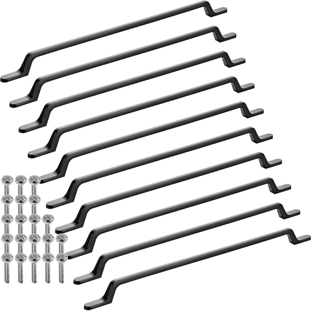 SOTECH Möbelgriff BLACKLINE IV Schrankgriff – Bohrabstand 320 mm, schwarz matt (10 Stück)