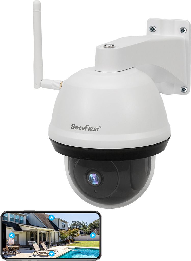 SecuFirst telecamera di sorveglianza PTZ per esterni WLAN, Immagine del prodotto 