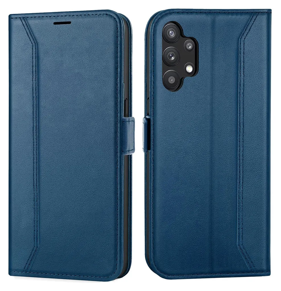 Custodia Samsung Galaxy A32 5G Blu: Cover Flip a Libro con Portafoglio