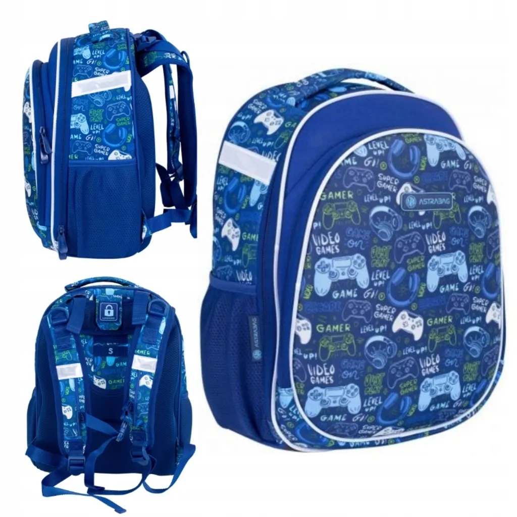Sac d'école garçon pour la rentrée ASTRABAG thème GAMING ultra résistant