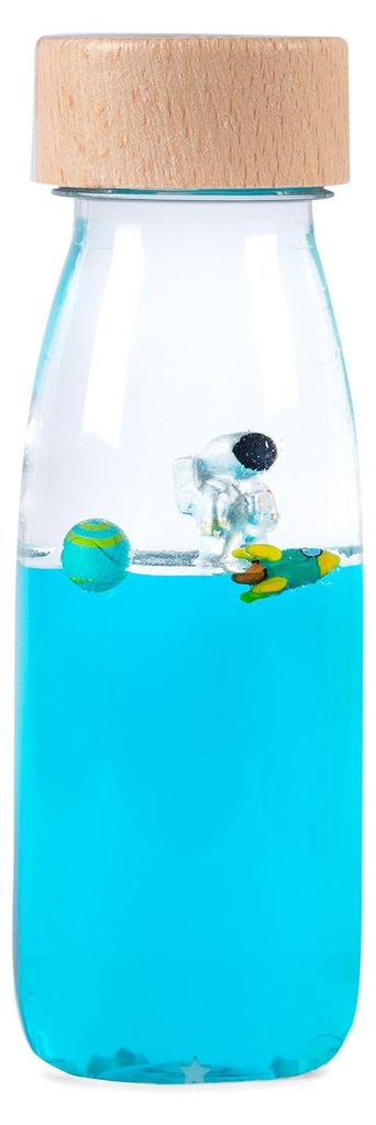 Sinnesflasche Move Astronaut - 14 x 4 cm - Blau | by Petit Boum