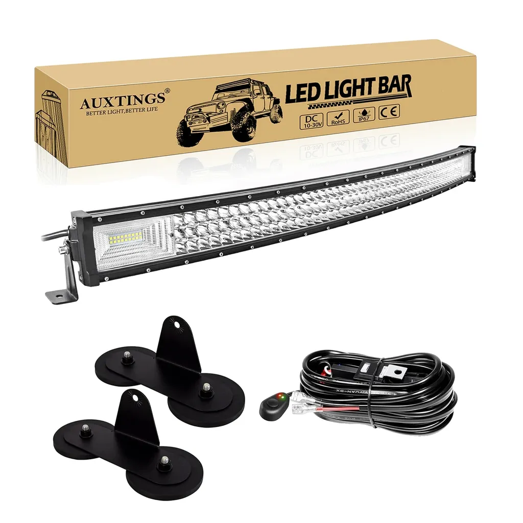 Barre LED étanche IP67 de 270W à 675W avec kit de montage polyvalent