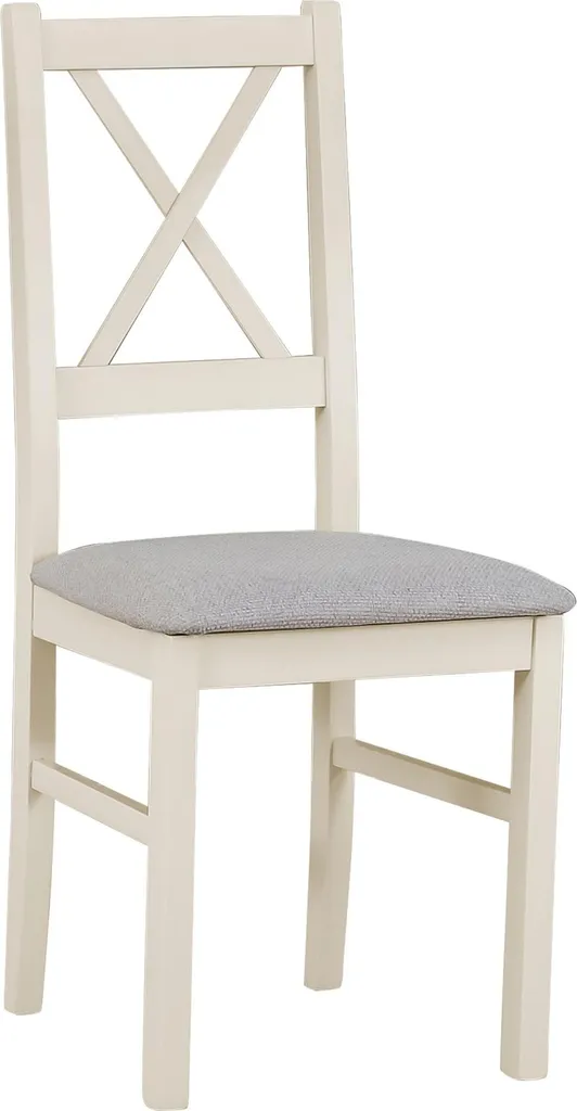 Selsey Trunos - Sedia da pranzo con seduta imbottita, grigio chiaro/grigio