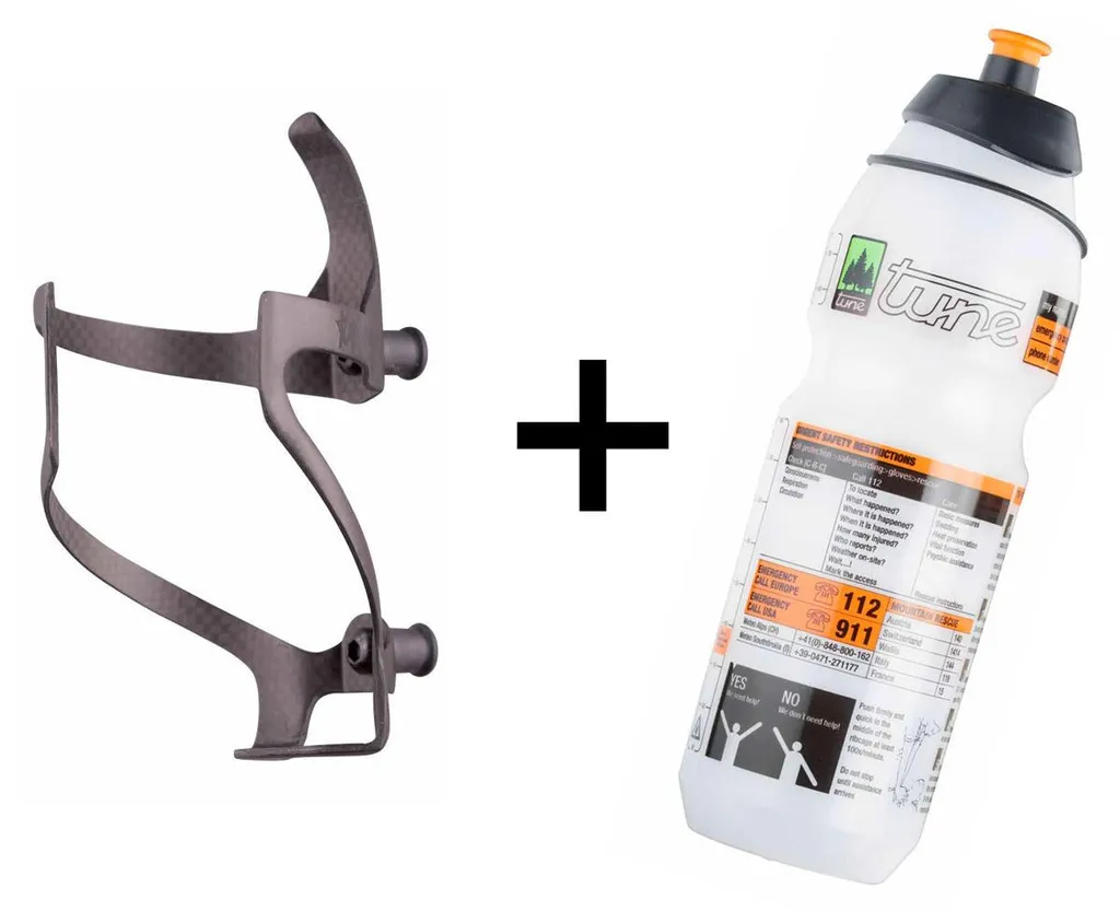 Porte-bidon Tune Straightsträger carbone 750ml : légèreté et style