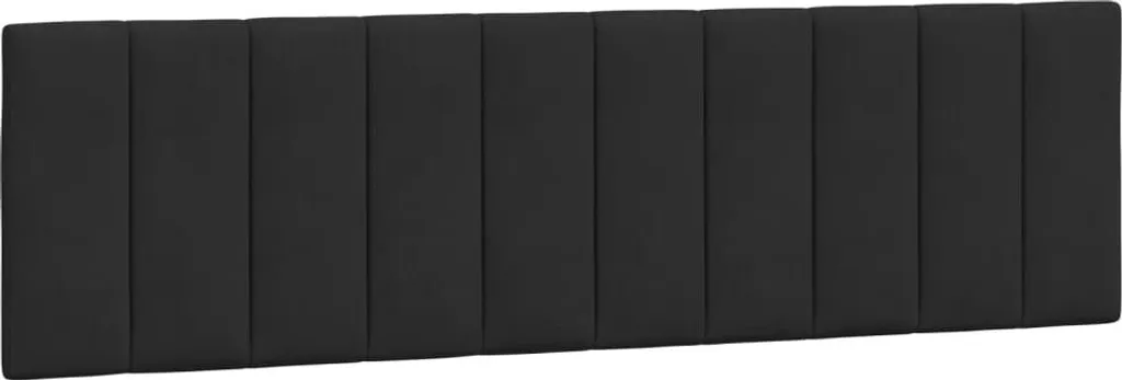 vidaXL Coussin de tête de lit Hanko 180 cm en velours noir élégant